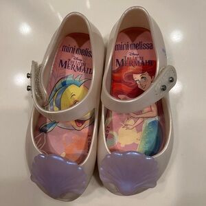 Mini Melissa Little Mermaid Shoes - Toddler Size 8